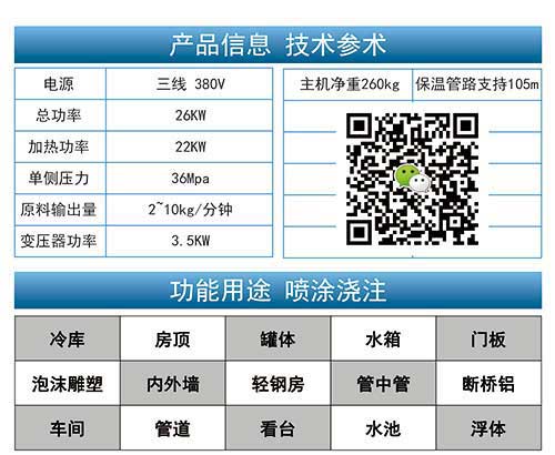 高壓灌注發(fā)泡機參數